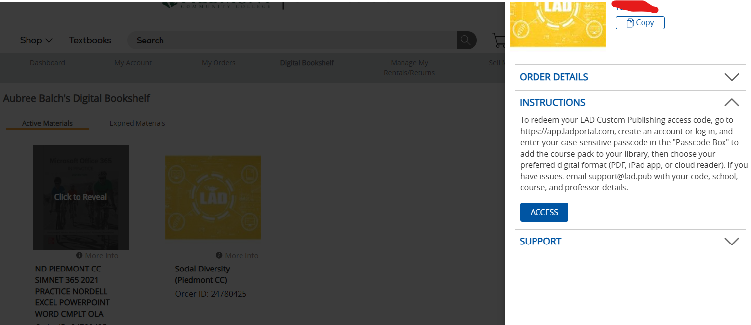Finding Your Digital Access Codes – eCampus.com